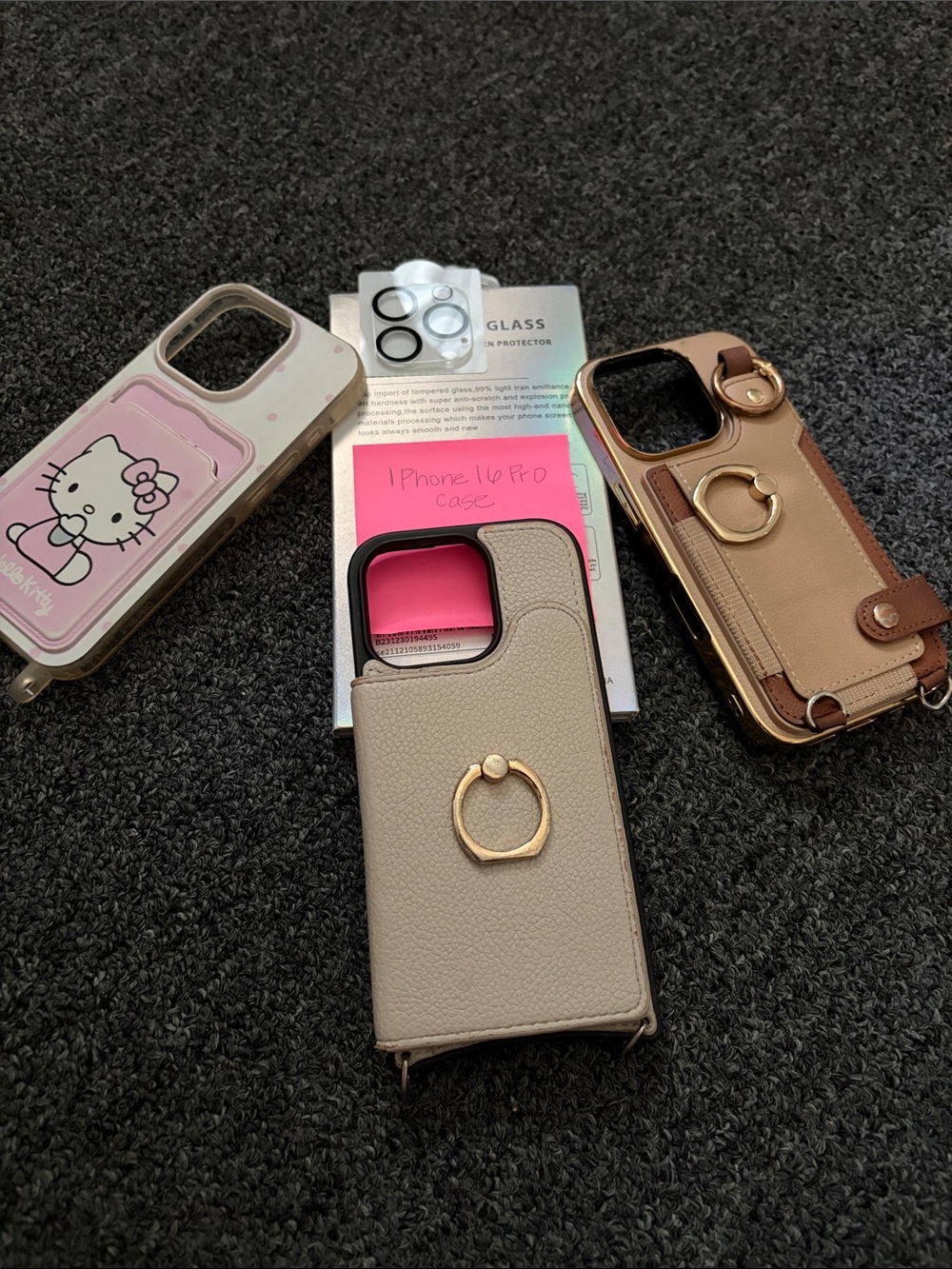 iPhone 16 Pro Cases (qty:3)
2 with Ring Holder and 1 with card holder
